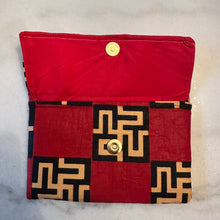 Load image into Gallery viewer, Red Mini clutch (African print)