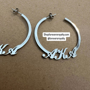 Silver AKA earrings