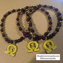 Load image into Gallery viewer, Mini Omega Psi Phi bracelet.