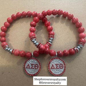 Delta Sigma Theta red bracelet
