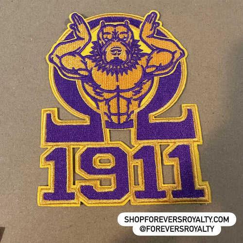 Omega Psi Phi patches.