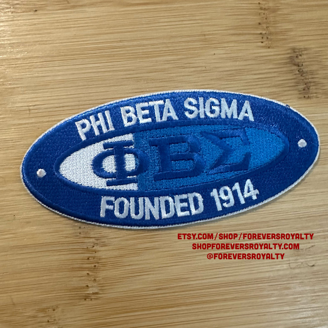 Oval Phi Beta Sigma patches