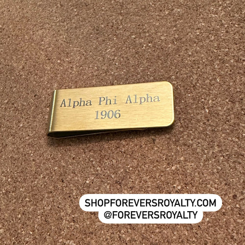 Alpha Phi Alpha money clip