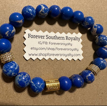 Load image into Gallery viewer, Gold Phi Beta Sigma bracelet.