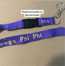 Load image into Gallery viewer, Omega Psi Phi lanyard