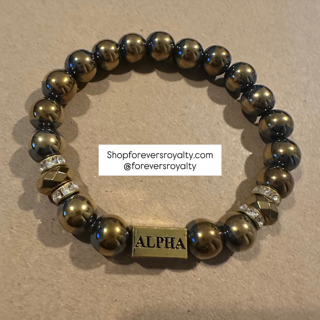 Gold Alpha bracelet