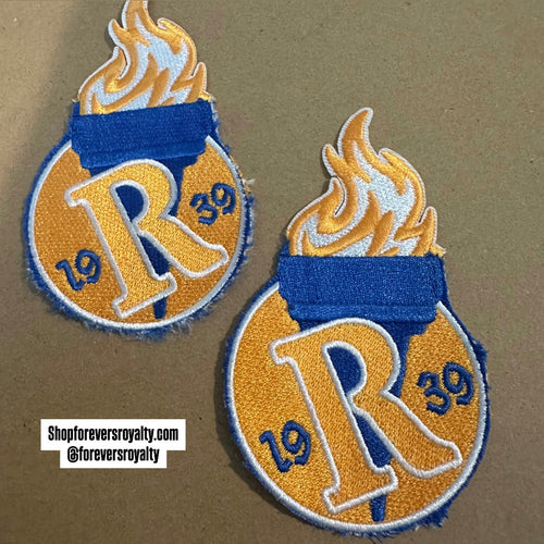 Distressed Rhoer patch (iron on)