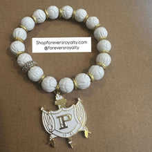 Load image into Gallery viewer, White and Gold Philo bracelet