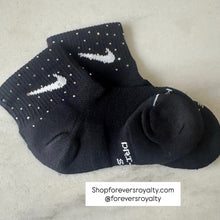 Load image into Gallery viewer, Black rhinestone socks (small/kids)