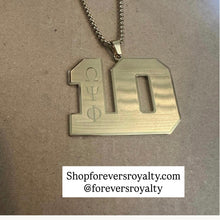 Load image into Gallery viewer, Gold Omega Psi Phi necklaces