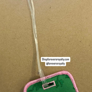 Alpha Kappa Alpha luggage tag