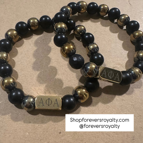 Gold metal Alpha bracelet