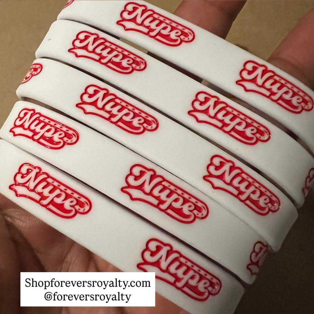 White Kappa Alpha Psi NUPE wristband