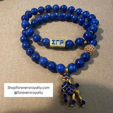 Load image into Gallery viewer, Blue Sigma bracelet set.