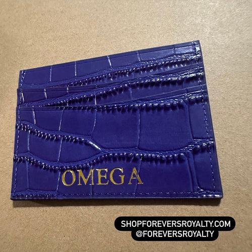Leather Omega wallet.
