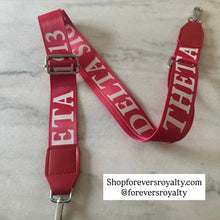 Load image into Gallery viewer, Delta Sigma Theta bag strap.