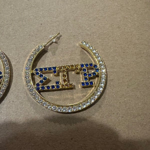 Gold SGRho earrings