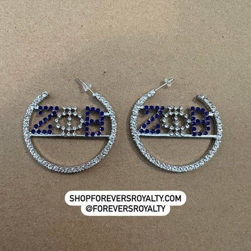 Silver Zeta earrings