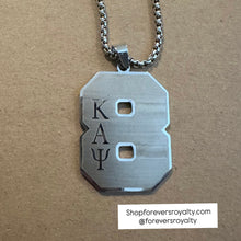 Load image into Gallery viewer, Silver Kappa Alpha Psi necklaces