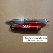 Load image into Gallery viewer, Delta Sigma Theta flashlight pen.