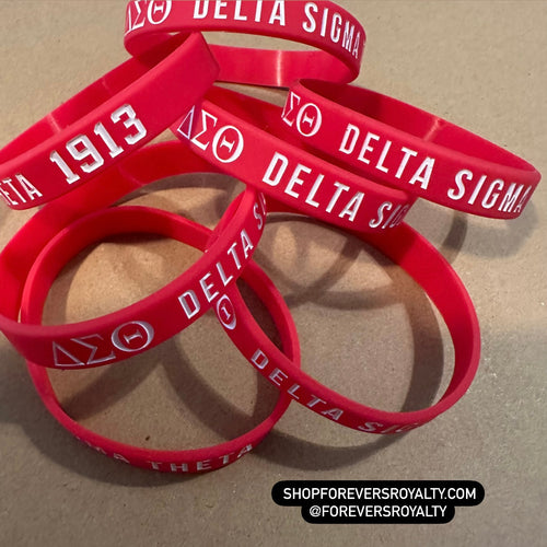 Red Delta Sigma Theta wristband