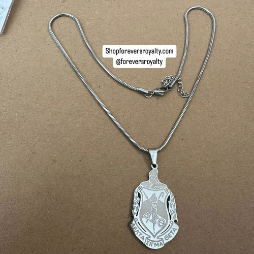 Silver Delta necklace