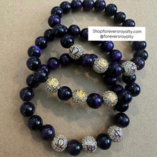 Load image into Gallery viewer, 1 Tigers eye Omega Psi Phi bracelet.