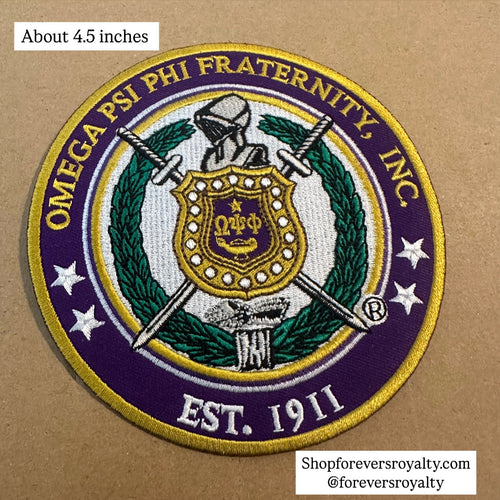 Omega Psi Phi circle patch.