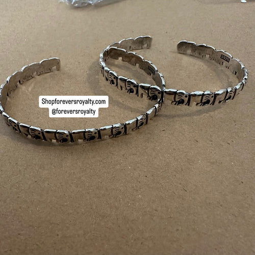 Silver Elephant bangle