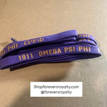 Load image into Gallery viewer, Omega Psi Phi shoestrings