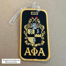 Load image into Gallery viewer, Alpha Phi Alpha luggage tag