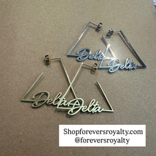 Load image into Gallery viewer, Delta Pyramid earrings.