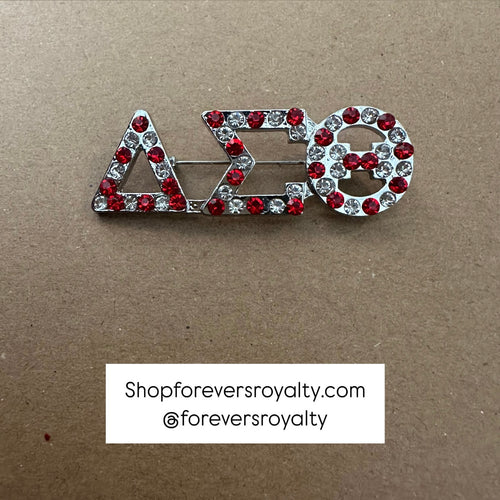 Silver Delta Sigma Theta pin.