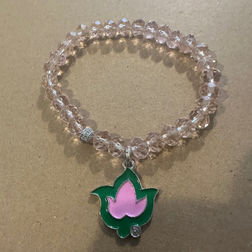 Pink ivy bracelet