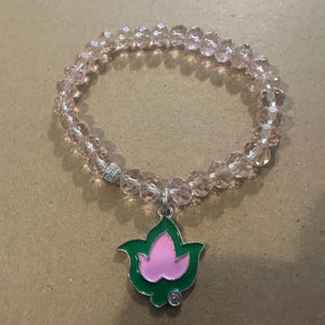 Pink ivy bracelet