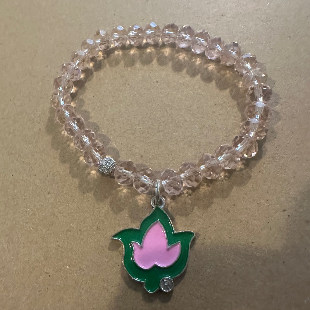 Pink ivy bracelet