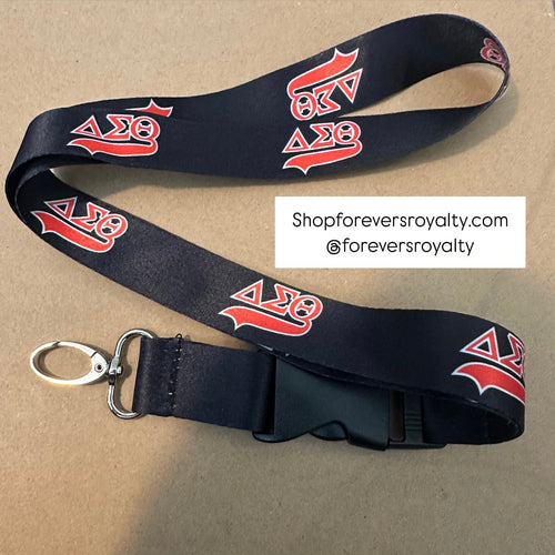 Black Delta Sigma Theta lanyard