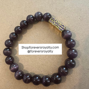 All purple Omega Psi Phi bracelet.