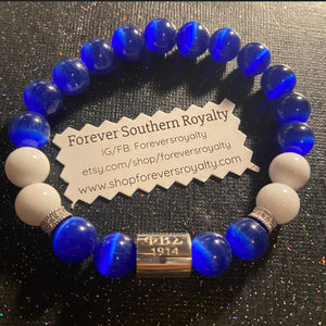 Cats eye Phi Beta Sigma bracelet.