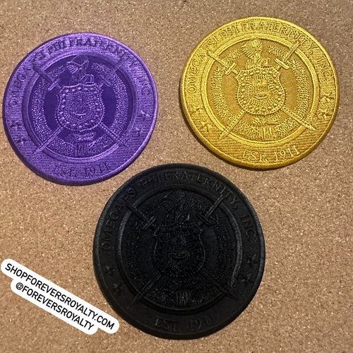 Omega Psi Phi circle patch.