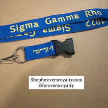 Load image into Gallery viewer, Sigma Gamma Rho lanyard.