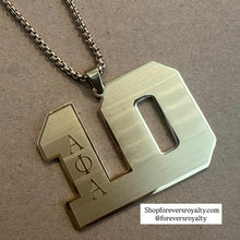 Load image into Gallery viewer, Gold Alpha Phi Alpha necklaces