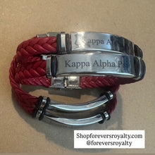 Load image into Gallery viewer, Red Leather Kappa Alpha Psi