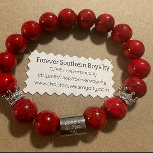 Kappa Alpha Psi crown bracelet.