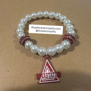 Delta Sigma Theta pyramid bracelet