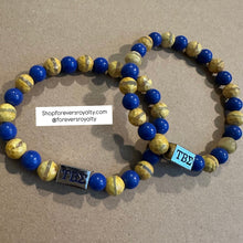 Load image into Gallery viewer, Tau Beta Sigma silver bracelet