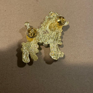 Gold Sigma Gamma Rho poodle pin