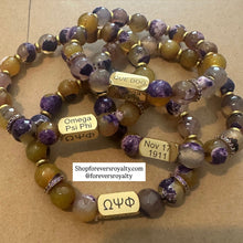 Load image into Gallery viewer, The ultimate Omega Psi Phi bracelet.