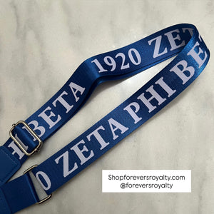 Zeta Phi Beta purse strap