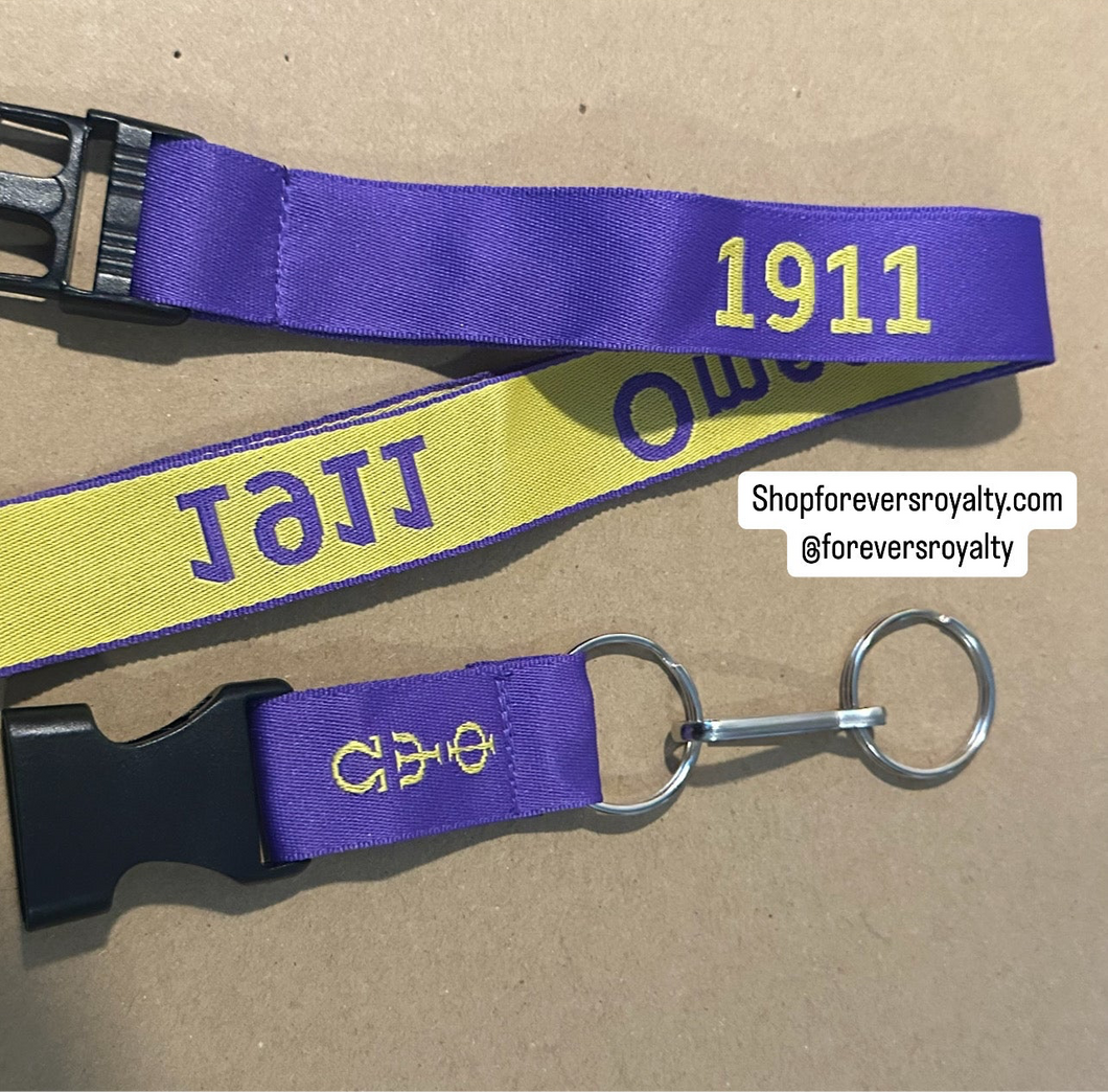 Omega Psi Phi lanyard